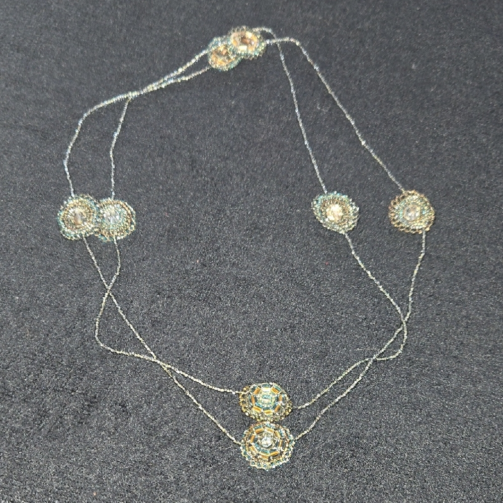 J. Jill Gold and Silver Multi-Circle Necklace